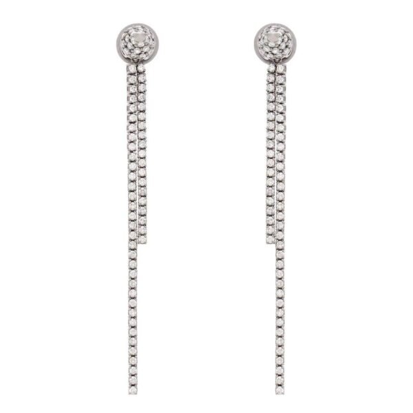 Brinco Hip Hoop Riviera Spike Ouro Branco