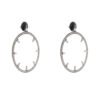Brinco Hip Hoop Argola Spike Diamantes