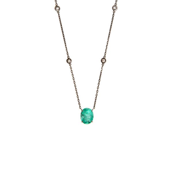 Colar Basic Esmeralda Colombiana