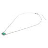 Colar Esmeralda Retangular Com Diamantes