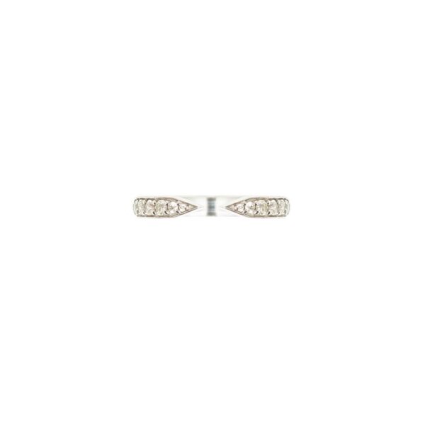 Alternative view of Anel Apache Diamantes Ouro Branco