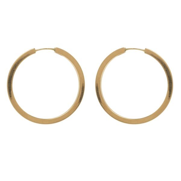 Argola M Ouro Amarelo