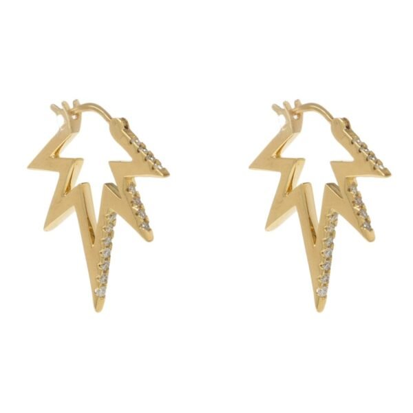 Brinco Supernova P Diamantes Ouro Amarelo