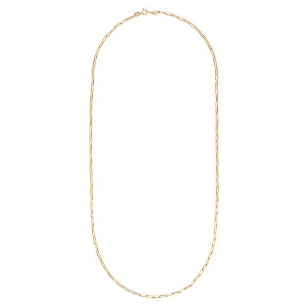 Corrente Lock Longa 60cm Ouro Amarelo