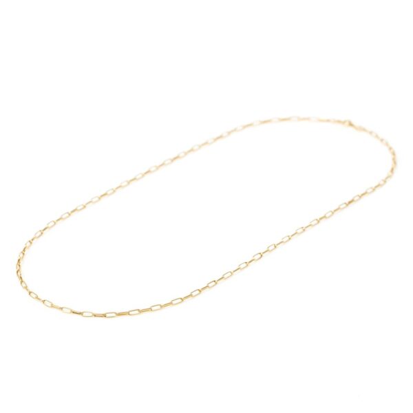 Alternative view of Corrente Lock Longa 60cm Ouro Amarelo