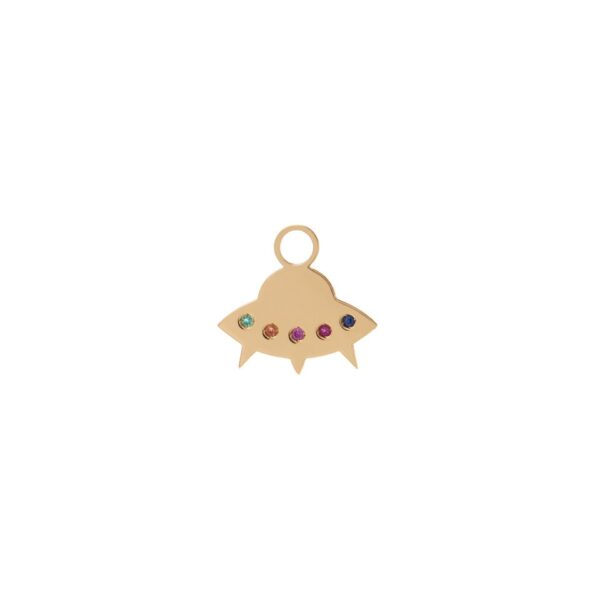 Pingente Nave Ouro Amarelo