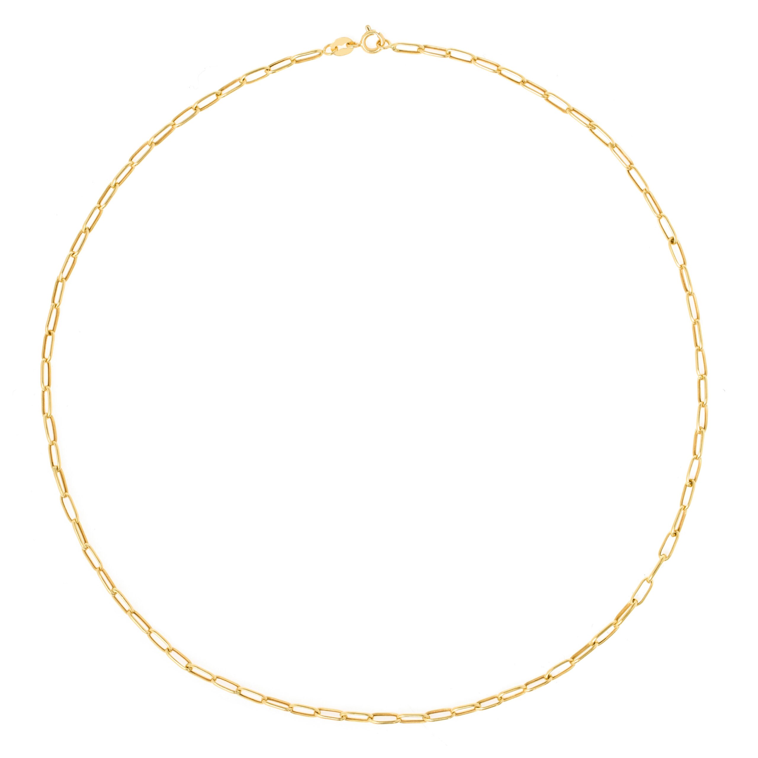 Corrente Lock Curta 40cm Ouro Amarelo - Imagem 2