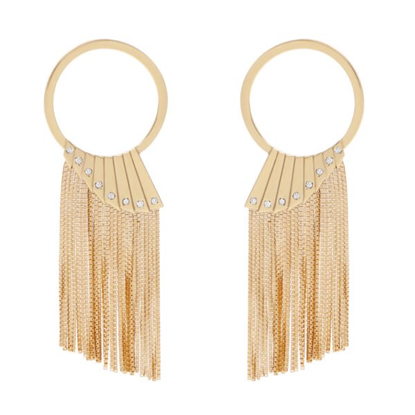 Brinco La Nuit Longo Ouro Amarelo