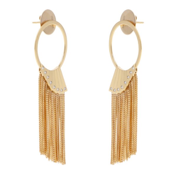 Alternative view of Brinco La Nuit Longo Ouro Amarelo