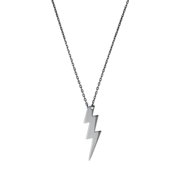Colar Bowie Liso Médio Ouro com Ródio Negro