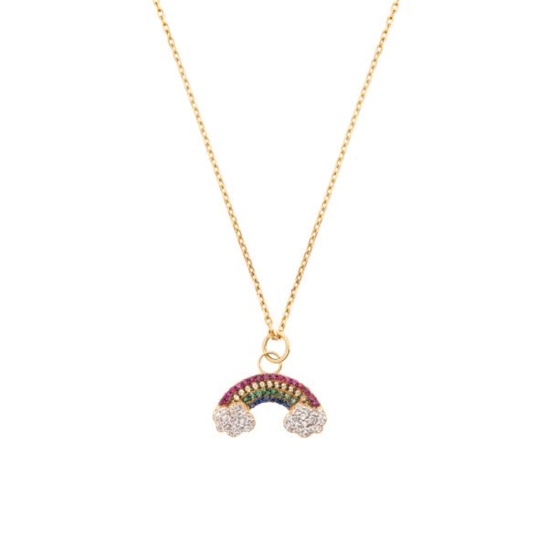 Alternative view of Pingente Rainbow Ouro Amarelo
