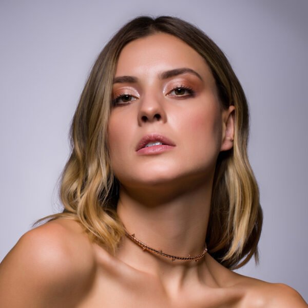 Alternative view of Choker Hip Hoop Folheada em Ouro Rose