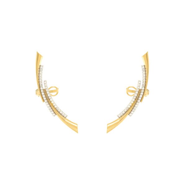 Brinco Ear Cuff Elektra Diamantes