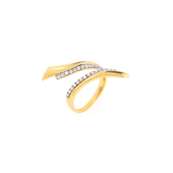 Anel Elektra Diamantes Ouro Amarelo