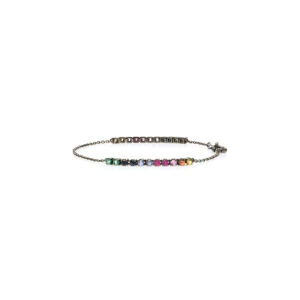 Alternative view of Pulseira Apache Ouro com Ródio Negro