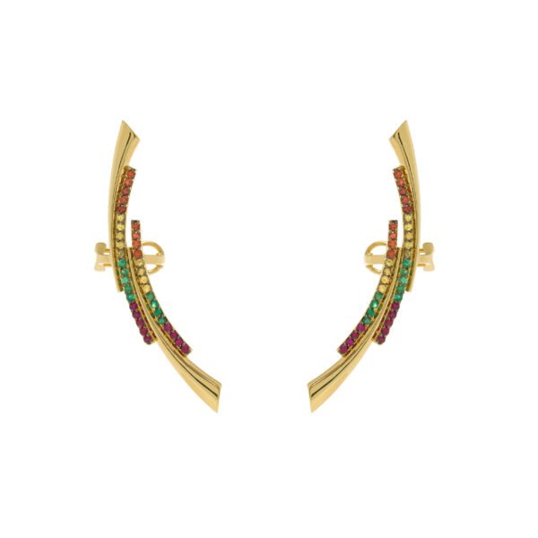 Brinco Ear Cuff Elektra Colorido