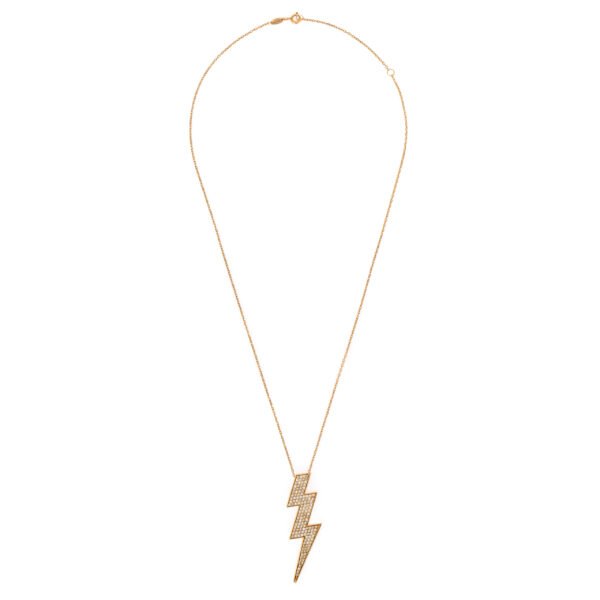 Colar Bowie Grande Diamantes Ouro Rosé