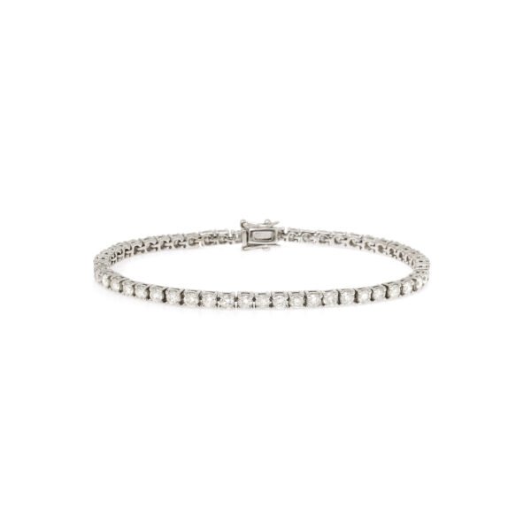 Pulseira Riviera 12 pontos Ouro Branco