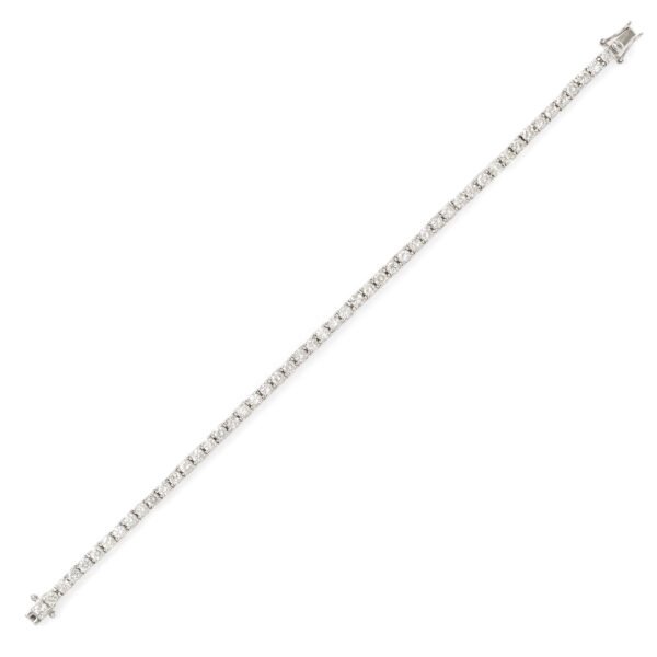 Alternative view of Pulseira Riviera 12 pontos Ouro Branco