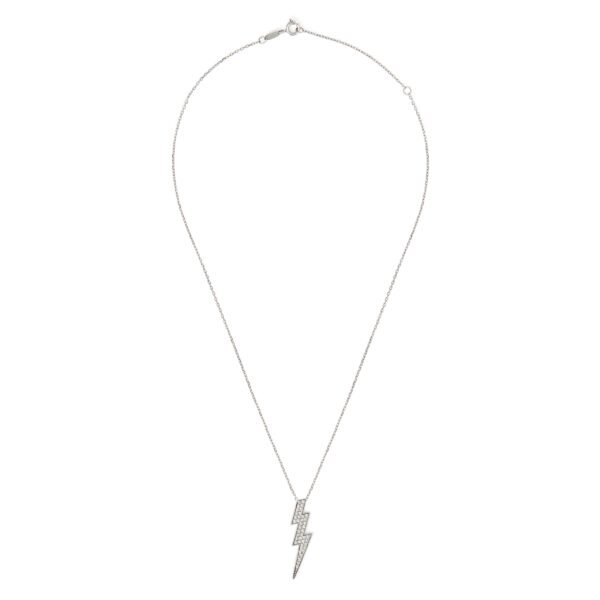 Colar Bowie Médio Diamantes Ouro Branco