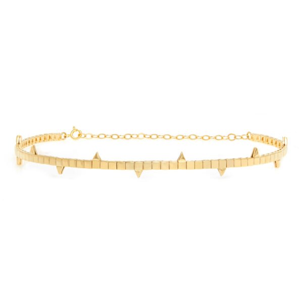 Choker Hip Hoop Folheada em Ouro Amarelo