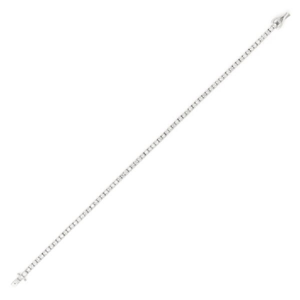 Alternative view of Pulseira Riviera Diamante 3 pontos Ouro Branco