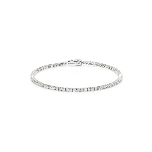 Pulseira Riviera Diamante 3 pontos Ouro Branco