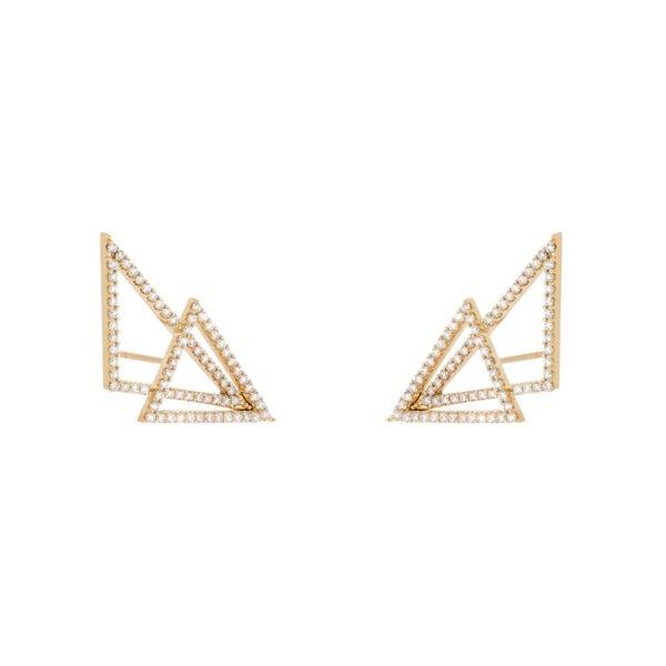 Alternative view of Brinco Iggy Diamantes Ouro Amarelo