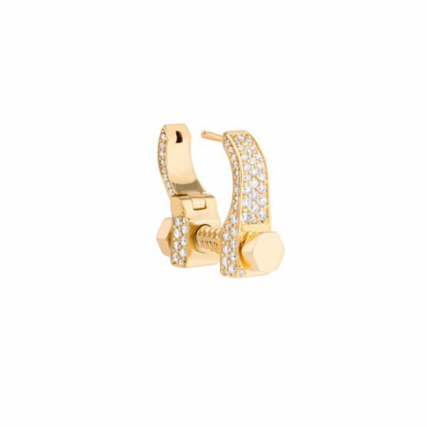 Brinco RE-charge Grande Diamantes Ouro Amarelo