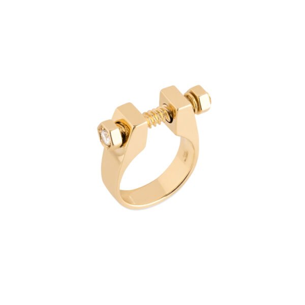 Alternative view of Anel RE-charge Ouro Amarelo