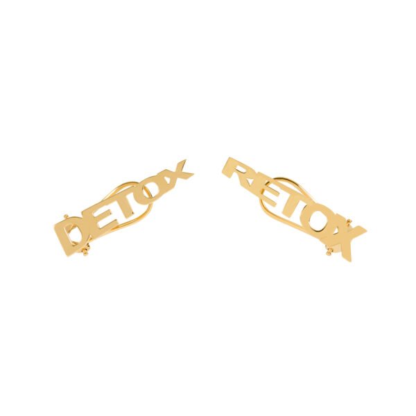 Brinco Ear Cuff Detox / Retox Ouro Amarelo